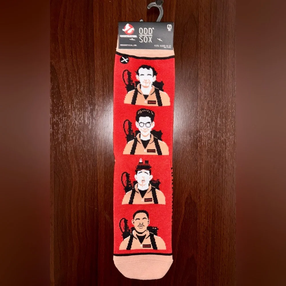 GHOSTBUSTERS ODD SOX NOVELTY CREW SOCKS NWT MEN’S SHOE SIZE 8-12